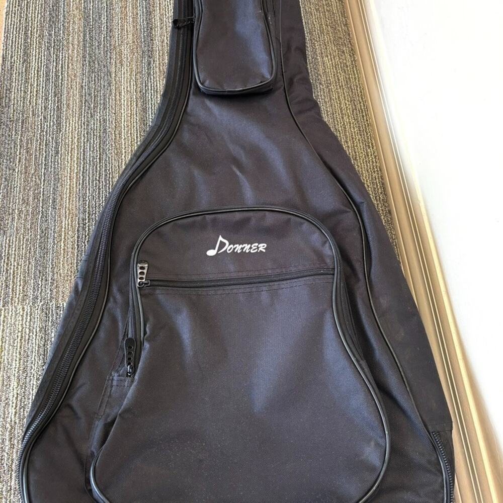 Donner Padded Electric Guitar Bag 39" 10mm Thick + Pack of Santana Guitar Picks
